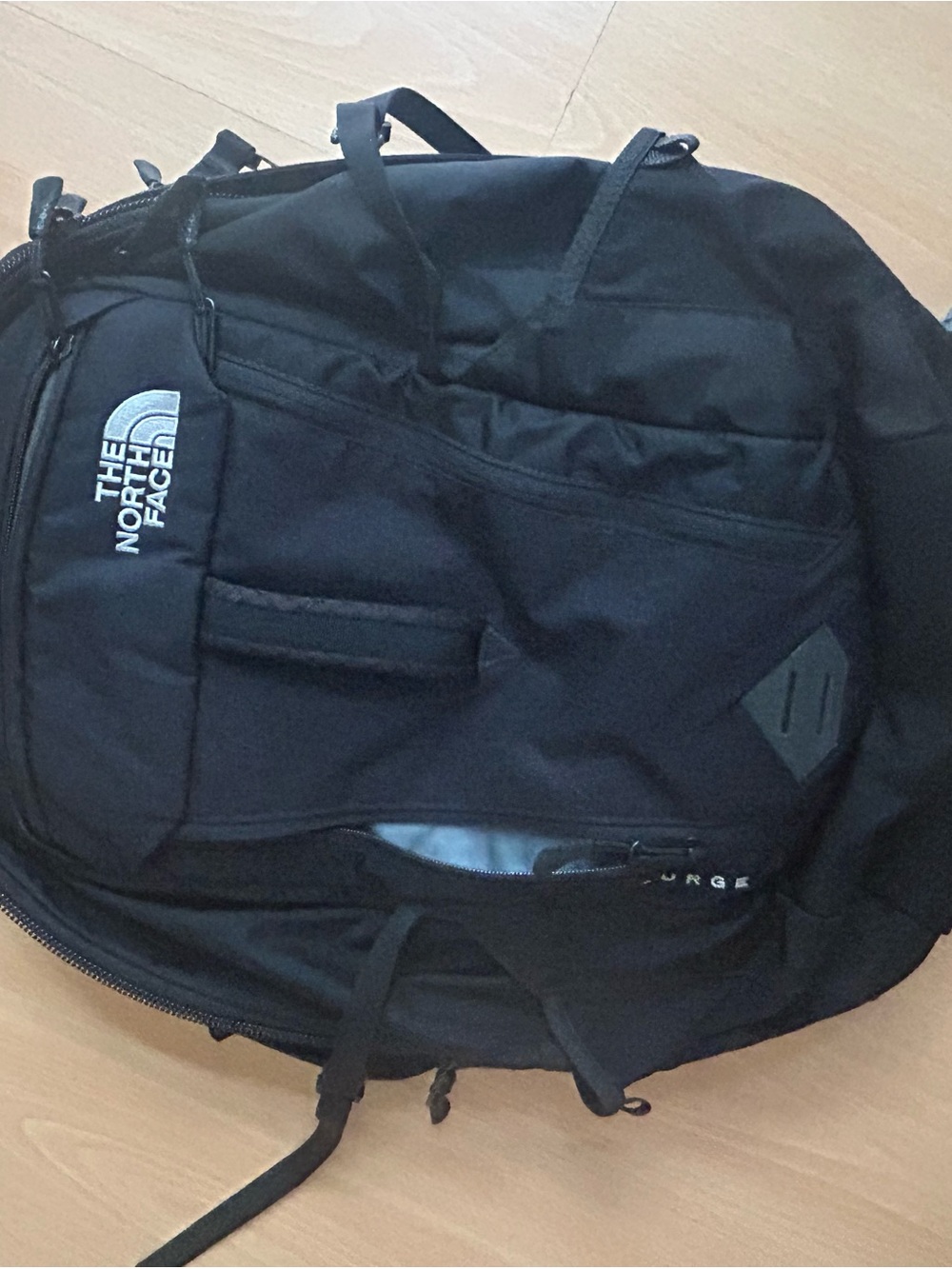 The North Face Surge Black Versatile Daypack Commuter’s Backpack Unisex Laptop